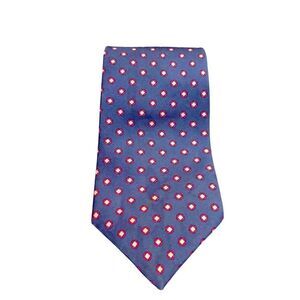 Gant Blue Red and White Silk Tie Length 56" EUC
